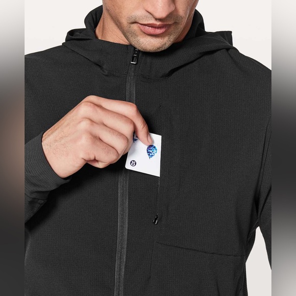 Lululemon Airing Easy Hoodie Black Men’s XS Training Running Jacket coat light - Picture 4 of 8